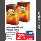 Allahindlus - Jahvatatud kohv 
Paulig, 500 g
