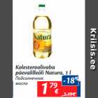 Allahindlus - Kolesteroolivaba 
päevalilleõli Natura, 1 l
