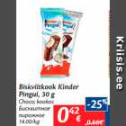 Allahindlus - Biskviitkook Kinder  Pingui, 30 g

