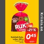 Allahindlus - Rukkileib Ruks,
Leibur, 380 g
