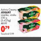 Allahindlus - Activia Creamy Jogurt vaarika, virsiku 230g