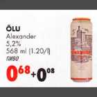 Õlu Alexander 5,2% 568ml