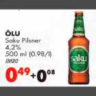 Õlu Saku Pilsner 4,2%, 500ml