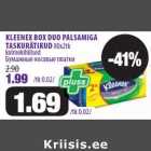 Allahindlus - KLEENEX BOX DUO PALSAMIGA
TASKURÄTIKUD 80x2tk
kolmekihilised