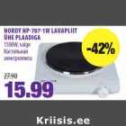 Allahindlus - NORDY HP7071W LAUAPLIIT
ÜHE PLAADIGA
1500W, valge