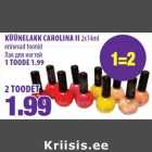 Allahindlus - KÜÜNELAKK CAROLINA II 2x14ml
erinevad toonid