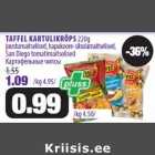 Allahindlus - TAFFEL KARTULIKRÕPS 220g
juustumaitselised, hapukoore-sibulamaitselised,
San Diego tomatimaitselised