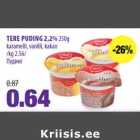 Allahindlus - TERE PUDING 2,2% 250g
karamelli, vanilli, kakao