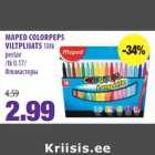 Allahindlus - MAPED COLORPEPS
VILTPLIIATS 18tk
pestav