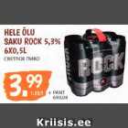 HELE ÕLU
SAKU ROCK 5,3%
6X0,5L