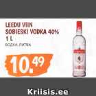 LEEDU VIIN
SOBIESKI VODKA 40%
1 L