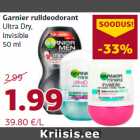 Allahindlus - Garnier rulldeodorant