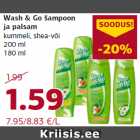 Allahindlus - Wash & Go šampoon
ja palsam