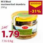 Allahindlus - M.V.Wool
marineeritud skumbria
250 g