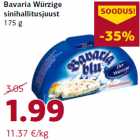 Allahindlus - Bavaria Würzige
sinihallitusjuust
175 g