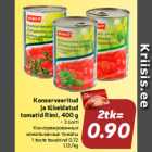 Konserveeritud
ja tükeldatud
tomatid Rimi, 400 g

