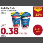 Allahindlus - Smile Big Fruits maasika, metsmarja 190 g