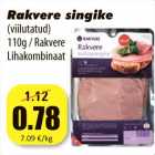 Allahindlus - Rakvere singike
(viilutatud)
110g / Rakvere
Lihakombinaat