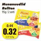 Allahindlus - Munanuudlid
Rollton
95g / 2 sorti