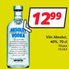 Allahindlus - Viin Absolut,
40%, 70 cl