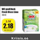 WC geel Duck Fresh Discs Lime 36 ml