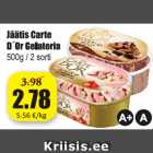 Allahindlus - Jäätis Carte D´Or Gelateria