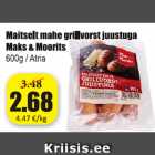 Maitselt mahe grillvorst juustuga Maks & Moorits