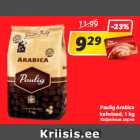 Allahindlus - Paulig Arabica
kohvioad, 1 kg