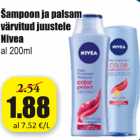 Allahindlus - Šampoon ja palsam värvitud juustele Nivea al 200 ml