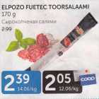 ELPOZO FUETEC TOORSALAAMI 170 G