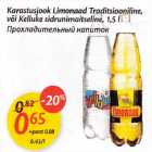 Allahindlus - Karastusjook Limоnааd Traditsiooniline,või Kelluke sidrunimaitseline, 1,5 l