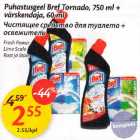 Allahindlus - Puhastusgeel Bref Tornado, 750 ml+ värskendaja, 60 ml 