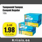 Allahindlus - Tampoonid Tampax Compak regular 16 tk