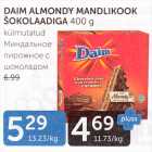 Allahindlus - DAIM ALMONDY MANDLIKOOK ŠOKOLAADIGA 400 G