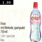 Allahindlus - Evian vesi Nomade,sportpudel