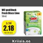 WC geel Duck Fresh Discs Lime 36 ml