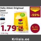 Allahindlus - Valio Atleet Originaal
juust
viilutatud
500 g