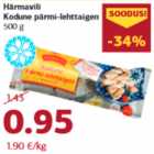 Allahindlus - Härmavili
Kodune pärmi-lehttaigen
500 g