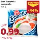 Allahindlus - Zott Zottarella
mozzarella
125 g