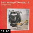 Allahindlus - Tristar võileivagrill 750 w valge