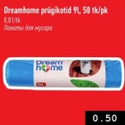 Allahindlus - Dreamhome prügikotid 9 l, 50 tk/pk