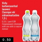 Allahindlus - Vichy karboniseeritud lauavesi Classique või sidrunimaitseline 1,5 L