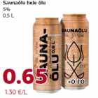 Saunaõlu hele õlu
5%
0,5 L