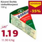 Allahindlus - Käserei Dorblu
sinihallitusjuust
100 g