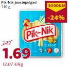 Allahindlus - Pik-Nik juustupulgad
140 g