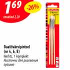 Guaššvärvipintsel
(nr 4, 6, 8)
Herlitz, 1 komplekt