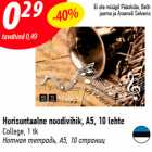 Horisontaalne noodivihik, A5, 10 lehte
College, 1 tk