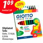 Viltpliiatsid Turbo
Giotto, 12 tk/pk, 0,09/tk