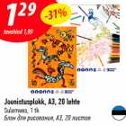 Joonistusplokk, A3, 20 lehte
Sulemees, 1 tk