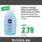 Allahindlus - NIVEA VISAGE
ÕRN SILMAMEIGIEEMALDAJA
125ML